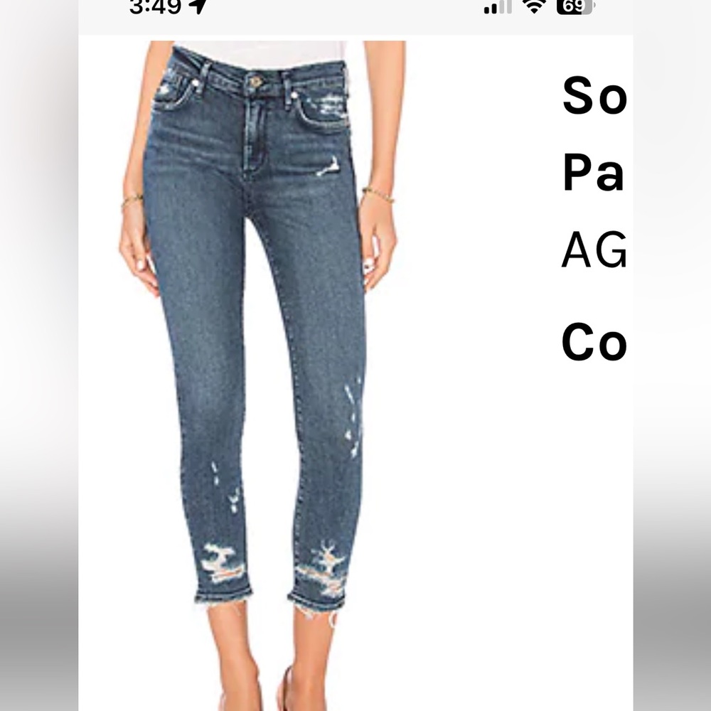 AGOLDE “Sophie” Denim in Paradox (dark wash) Size 26